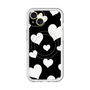 スリムプロテクションプレミアムケース with MagSafe［ Dot Hearts - Black ］