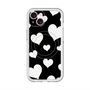 スリムプロテクションプレミアムケース with MagSafe［ Dot Hearts - Black ］