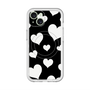 スリムプロテクションプレミアムケース with MagSafe［ Dot Hearts - Black ］