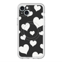 スリムプロテクションプレミアムケース with MagSafe［ Dot Hearts - Black ］