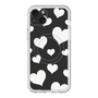 スリムプロテクションプレミアムケース with MagSafe［ Dot Hearts - Black ］