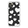 スリムプロテクションプレミアムケース with MagSafe［ Dot Hearts - Black ］