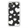 スリムプロテクションプレミアムケース with MagSafe［ Dot Hearts - Black ］
