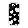 スリムプロテクションプレミアムケース with MagSafe［ Dot Hearts - Black ］