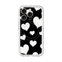 スリムプロテクションプレミアムケース with MagSafe［ Dot Hearts - Black ］