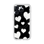 スリムプロテクションプレミアムケース with MagSafe［ Dot Hearts - Black ］