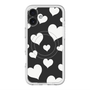 スリムプロテクションプレミアムケース with MagSafe［ Dot Hearts - Black ］