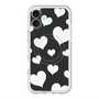 スリムプロテクションプレミアムケース with MagSafe［ Dot Hearts - Black ］