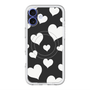 スリムプロテクションプレミアムケース with MagSafe［ Dot Hearts - Black ］