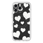 スリムプロテクションプレミアムケース with MagSafe［ Dot Hearts - Black ］