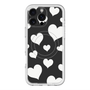 スリムプロテクションプレミアムケース with MagSafe［ Dot Hearts - Black ］