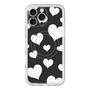 スリムプロテクションプレミアムケース with MagSafe［ Dot Hearts - Black ］