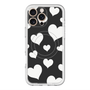 スリムプロテクションプレミアムケース with MagSafe［ Dot Hearts - Black ］