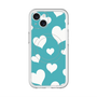 スリムプロテクションプレミアムケース with MagSafe［ Dot Hearts - Blue ］