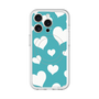 スリムプロテクションプレミアムケース with MagSafe［ Dot Hearts - Blue ］