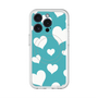 スリムプロテクションプレミアムケース with MagSafe［ Dot Hearts - Blue ］