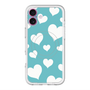 スリムプロテクションプレミアムケース with MagSafe［ Dot Hearts - Blue ］