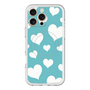 スリムプロテクションプレミアムケース with MagSafe［ Dot Hearts - Blue ］