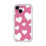 スリムプロテクションプレミアムケース with MagSafe［ Dot Hearts - Pink ］
