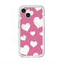 スリムプロテクションプレミアムケース with MagSafe［ Dot Hearts - Pink ］