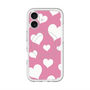 スリムプロテクションプレミアムケース with MagSafe［ Dot Hearts - Pink ］
