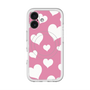 スリムプロテクションプレミアムケース with MagSafe［ Dot Hearts - Pink ］