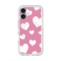 スリムプロテクションプレミアムケース with MagSafe［ Dot Hearts - Pink ］