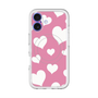 スリムプロテクションプレミアムケース with MagSafe［ Dot Hearts - Pink ］