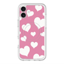 スリムプロテクションプレミアムケース with MagSafe［ Dot Hearts - Pink ］
