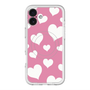 スリムプロテクションプレミアムケース with MagSafe［ Dot Hearts - Pink ］