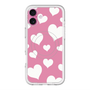 スリムプロテクションプレミアムケース with MagSafe［ Dot Hearts - Pink ］