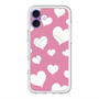 スリムプロテクションプレミアムケース with MagSafe［ Dot Hearts - Pink ］