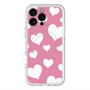スリムプロテクションプレミアムケース with MagSafe［ Dot Hearts - Pink ］