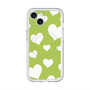 スリムプロテクションプレミアムケース with MagSafe［ Dot Hearts - Green ］