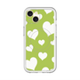 スリムプロテクションプレミアムケース with MagSafe［ Dot Hearts - Green ］