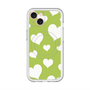 スリムプロテクションプレミアムケース with MagSafe［ Dot Hearts - Green ］