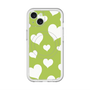 スリムプロテクションプレミアムケース with MagSafe［ Dot Hearts - Green ］