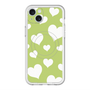 スリムプロテクションプレミアムケース with MagSafe［ Dot Hearts - Green ］