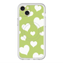 スリムプロテクションプレミアムケース with MagSafe［ Dot Hearts - Green ］
