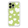 スリムプロテクションプレミアムケース with MagSafe［ Dot Hearts - Green ］