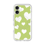 スリムプロテクションプレミアムケース with MagSafe［ Dot Hearts - Green ］