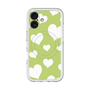 スリムプロテクションプレミアムケース with MagSafe［ Dot Hearts - Green ］