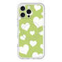 スリムプロテクションプレミアムケース with MagSafe［ Dot Hearts - Green ］