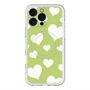 スリムプロテクションプレミアムケース with MagSafe［ Dot Hearts - Green ］