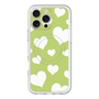 スリムプロテクションプレミアムケース with MagSafe［ Dot Hearts - Green ］