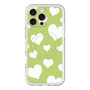 スリムプロテクションプレミアムケース with MagSafe［ Dot Hearts - Green ］
