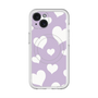スリムプロテクションプレミアムケース with MagSafe［ Dot Hearts - Purple ］