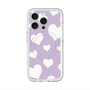スリムプロテクションプレミアムケース with MagSafe［ Dot Hearts - Purple ］