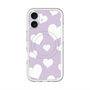スリムプロテクションプレミアムケース with MagSafe［ Dot Hearts - Purple ］