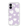 スリムプロテクションプレミアムケース with MagSafe［ Dot Hearts - Purple ］